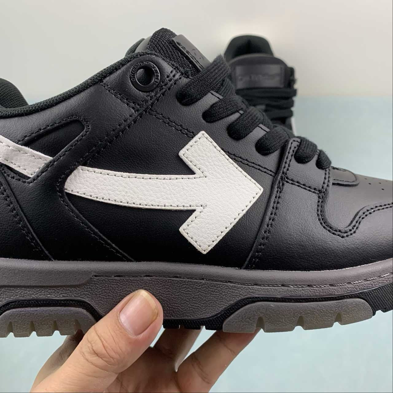 Off-White Out Of Office Low Top Black On Black White