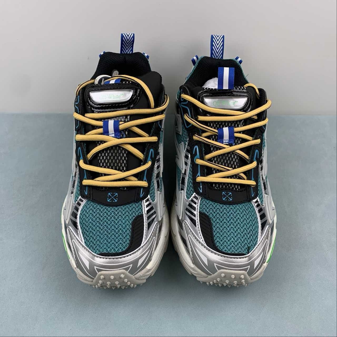 Off-White Be Right Back Blue Green Grey