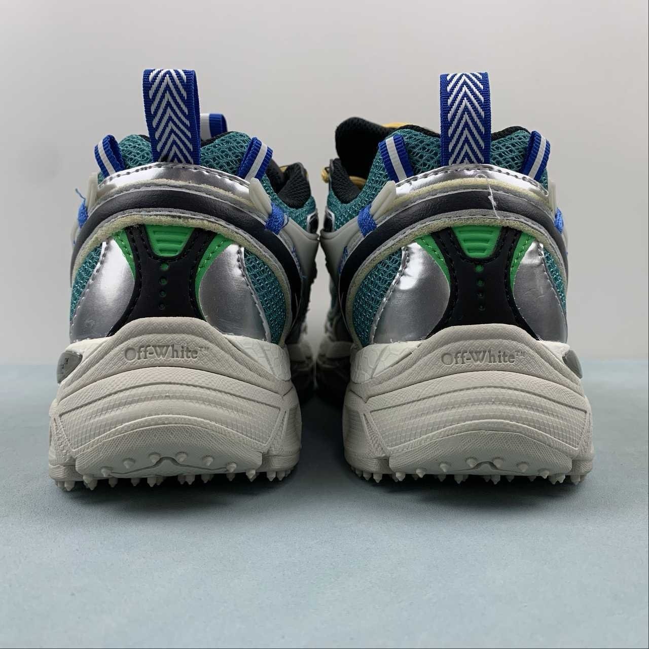 Off-White Be Right Back Blue Green Grey