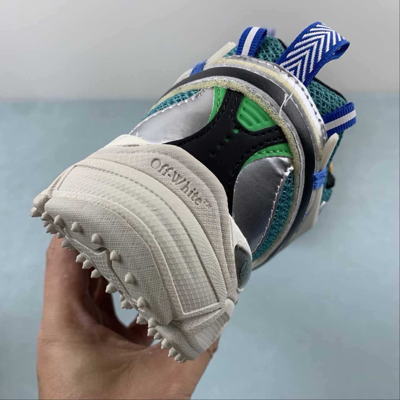 Off-White Be Right Back Blue Green Grey