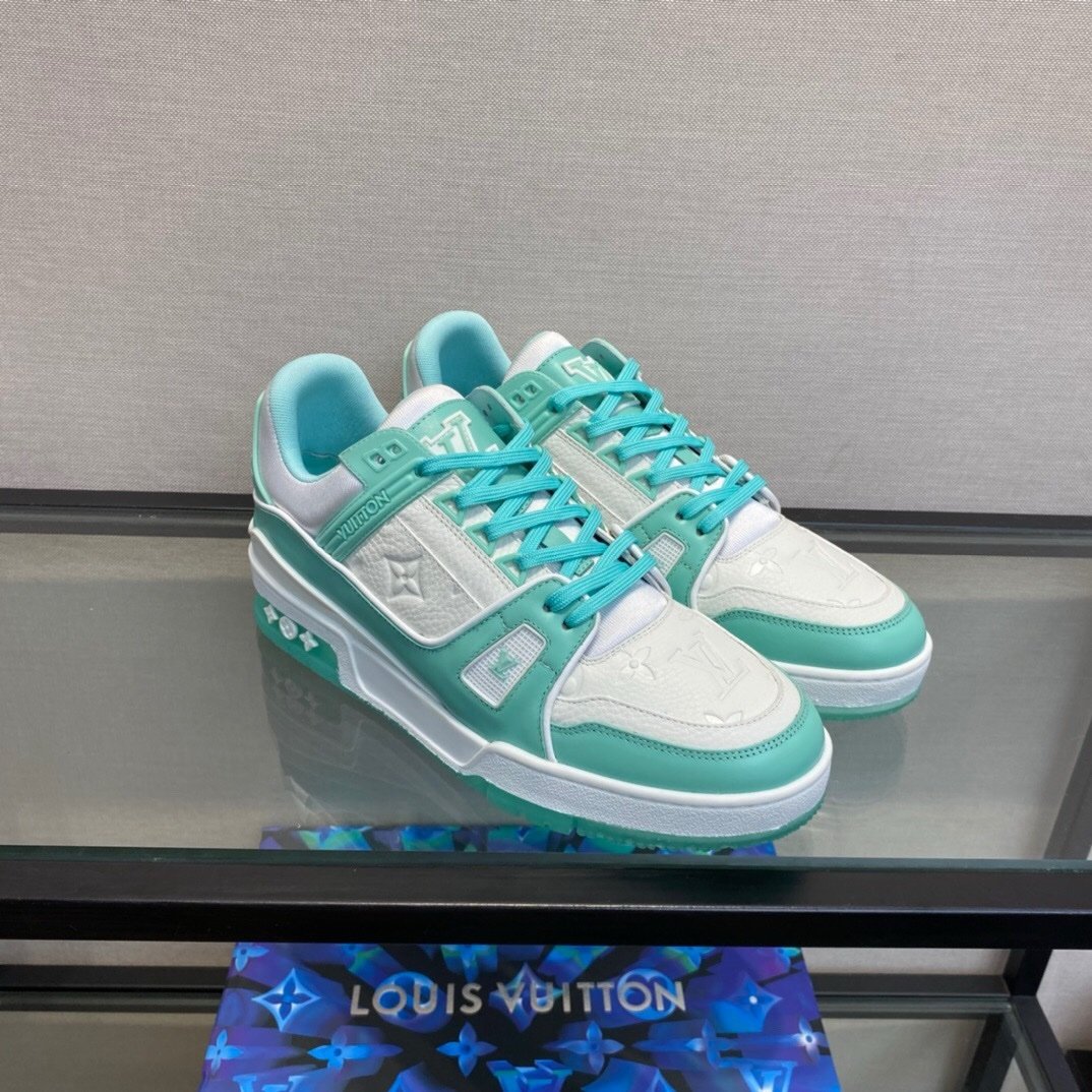 Louis Vuitton Trainer Green White