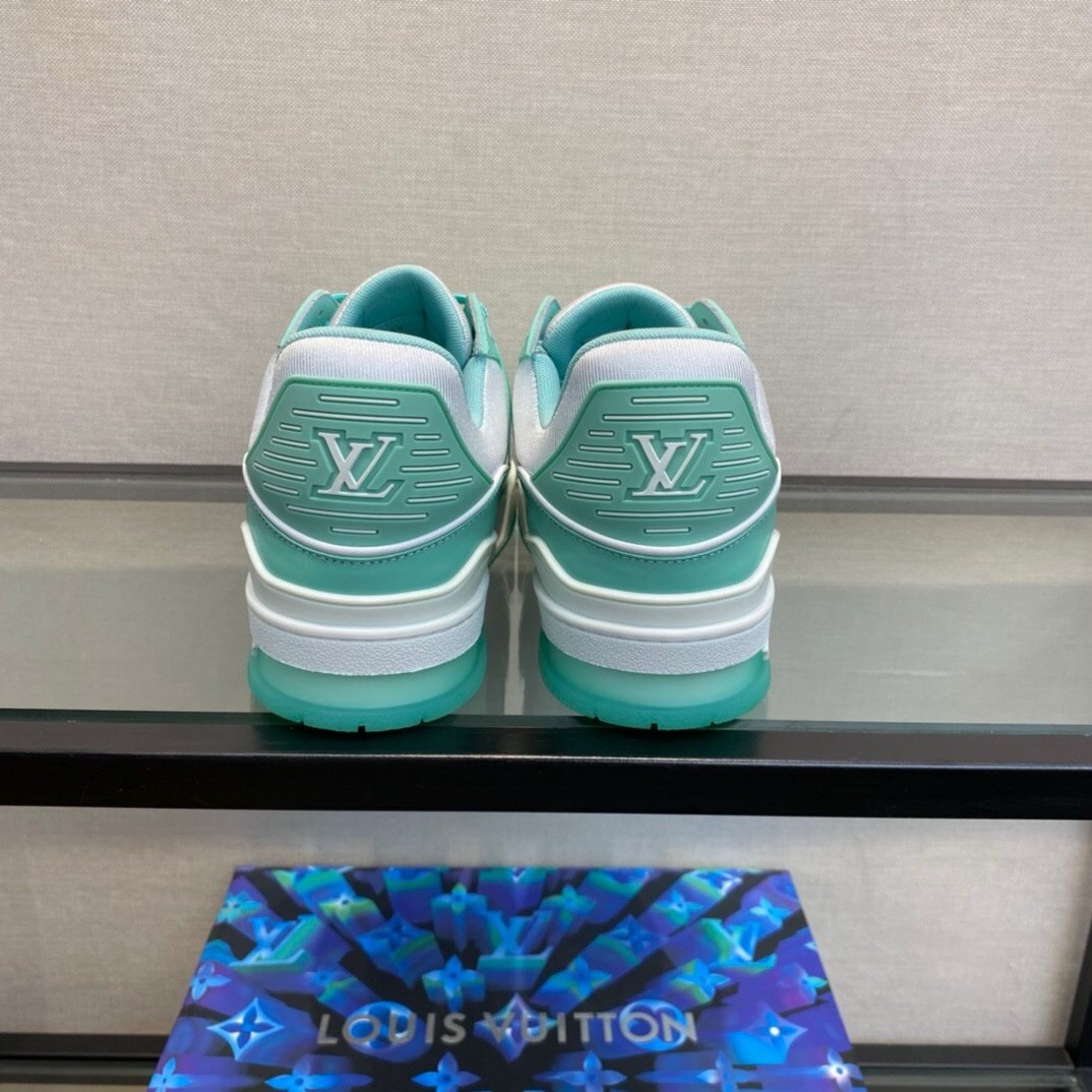 Louis Vuitton Trainer Green White