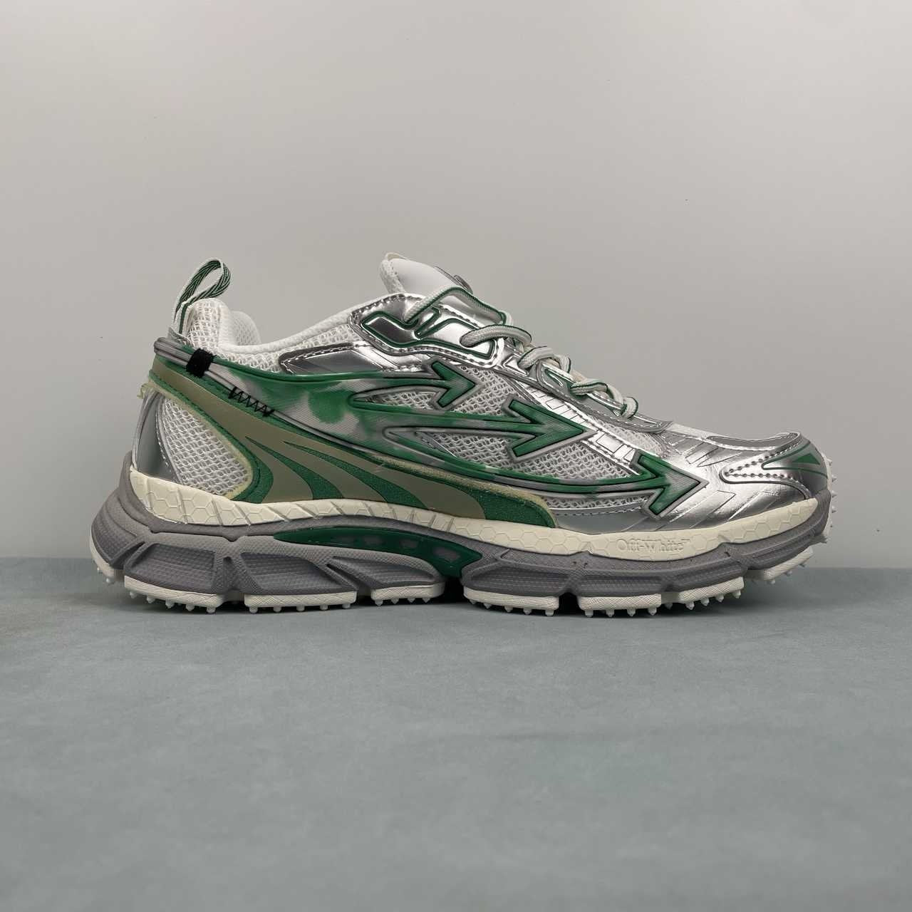 Off-White Be Right Back White Silver White Green