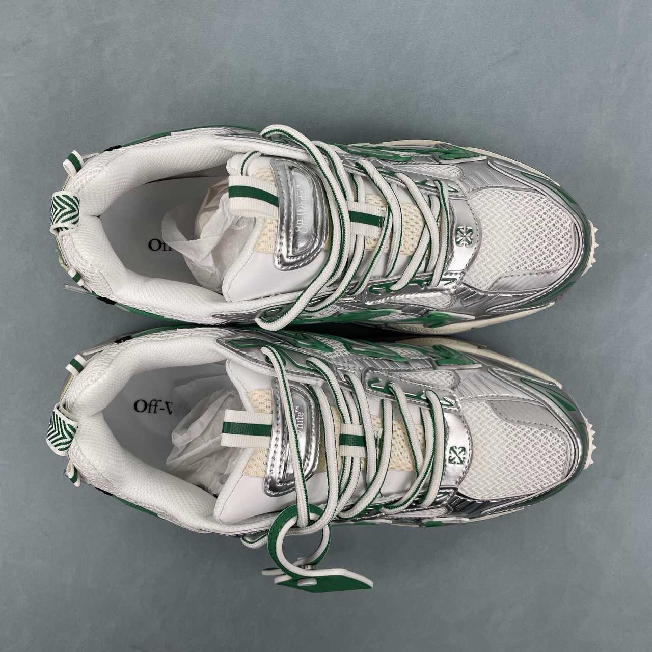 Off-White Be Right Back White Silver White Green