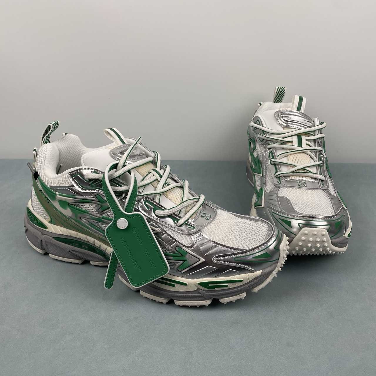 Off-White Be Right Back White Silver White Green