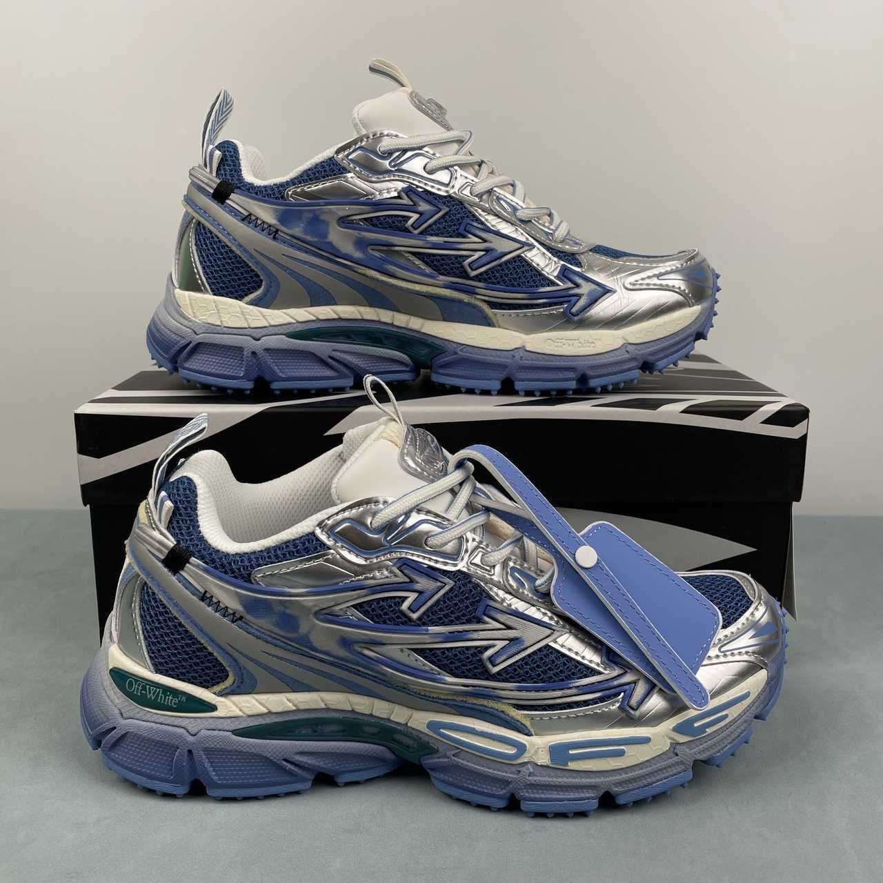 Off-White Be Right Back Silver Blue