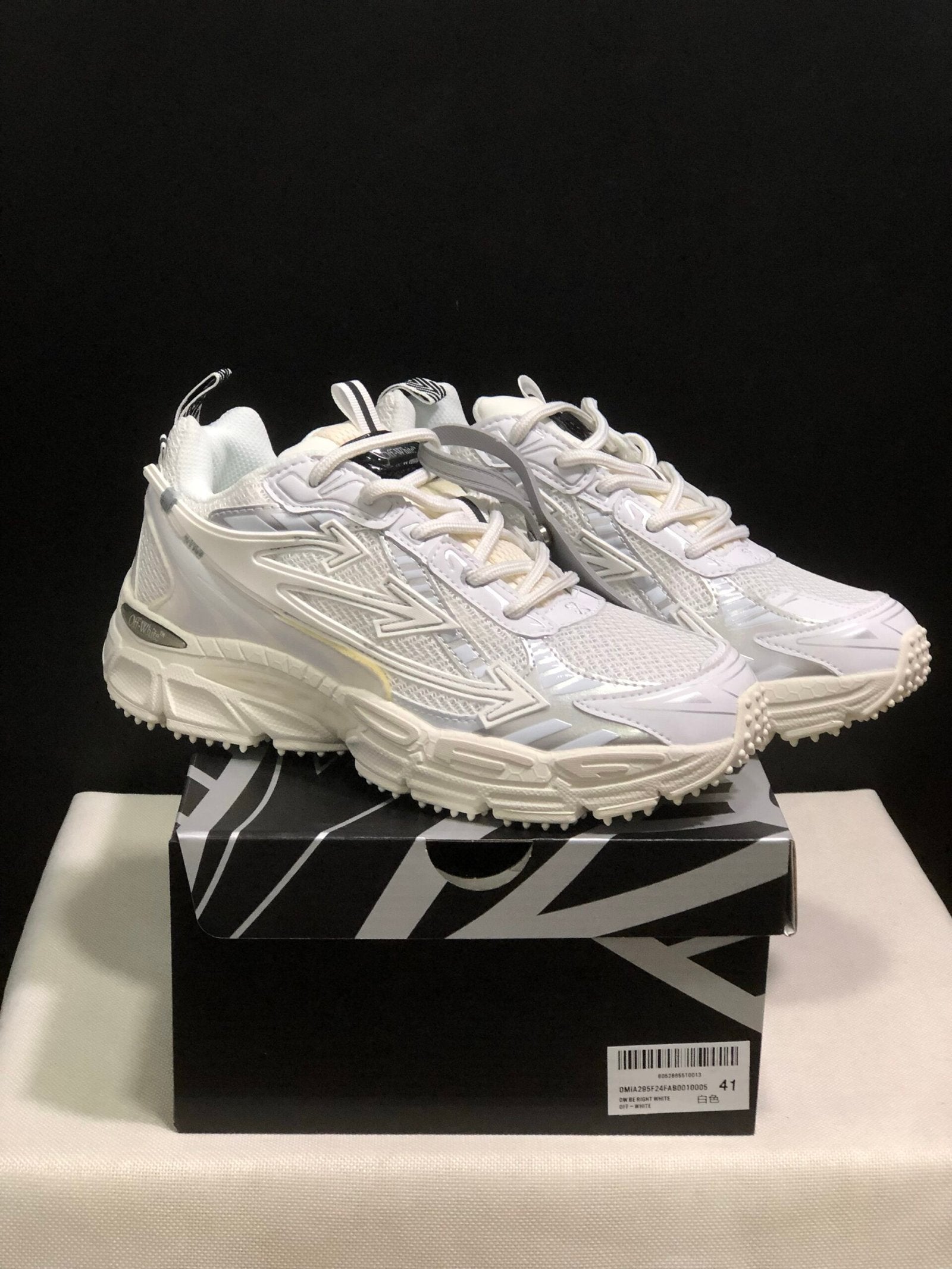 Off-White Be Right Back Silver White