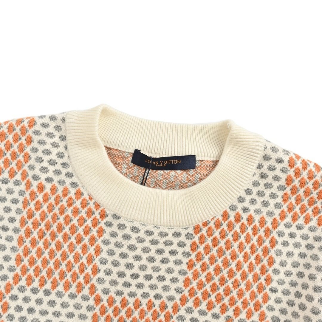 Louis Vuitton Damier Jacquard Cotton Pullover