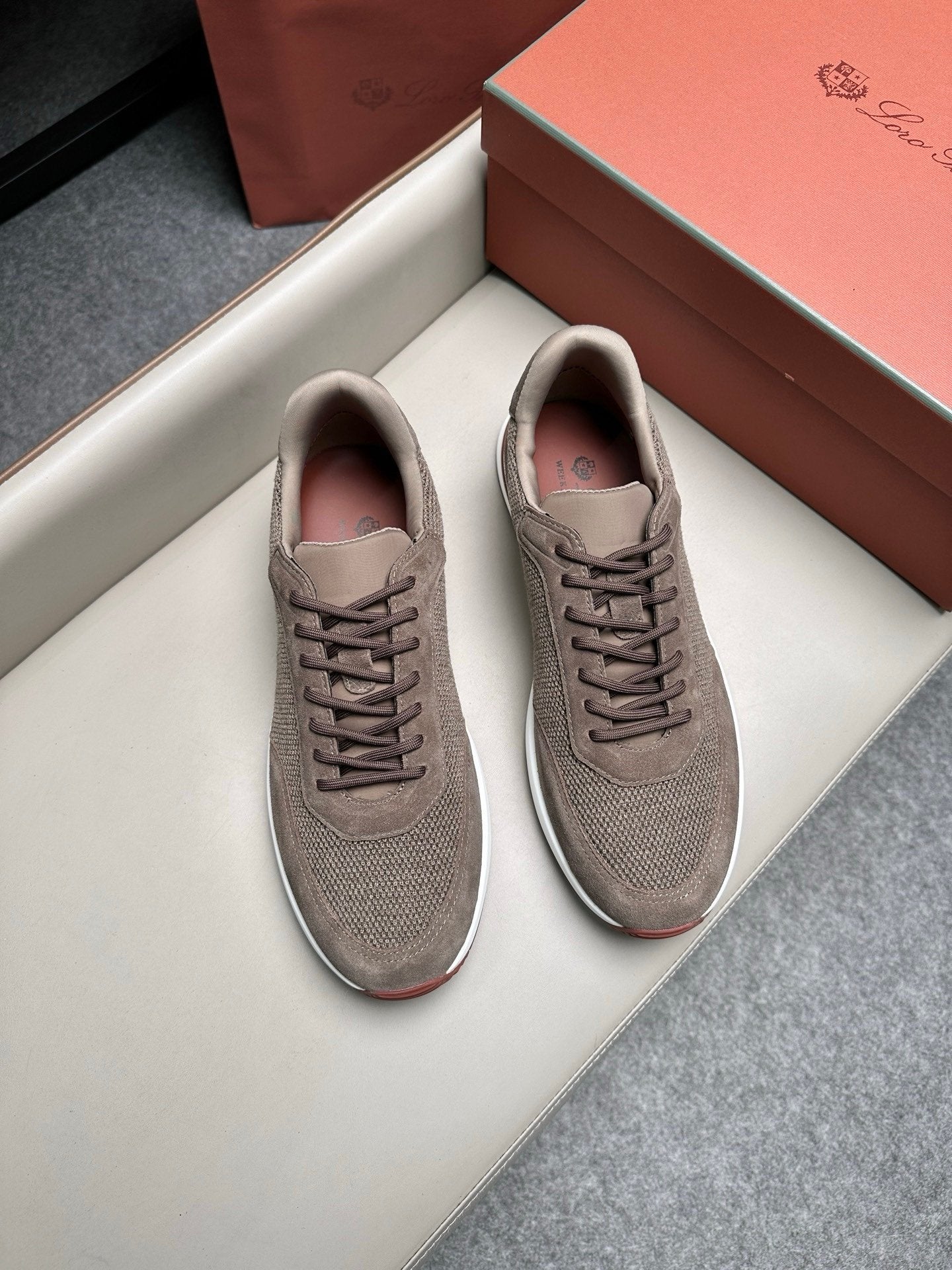 Loro Piana Weekend Walk Pecora Nera Gray