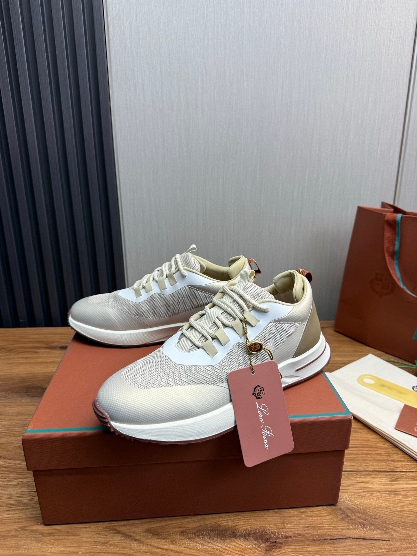 Loro Piana Weekend Walk Technical Mesh Beige