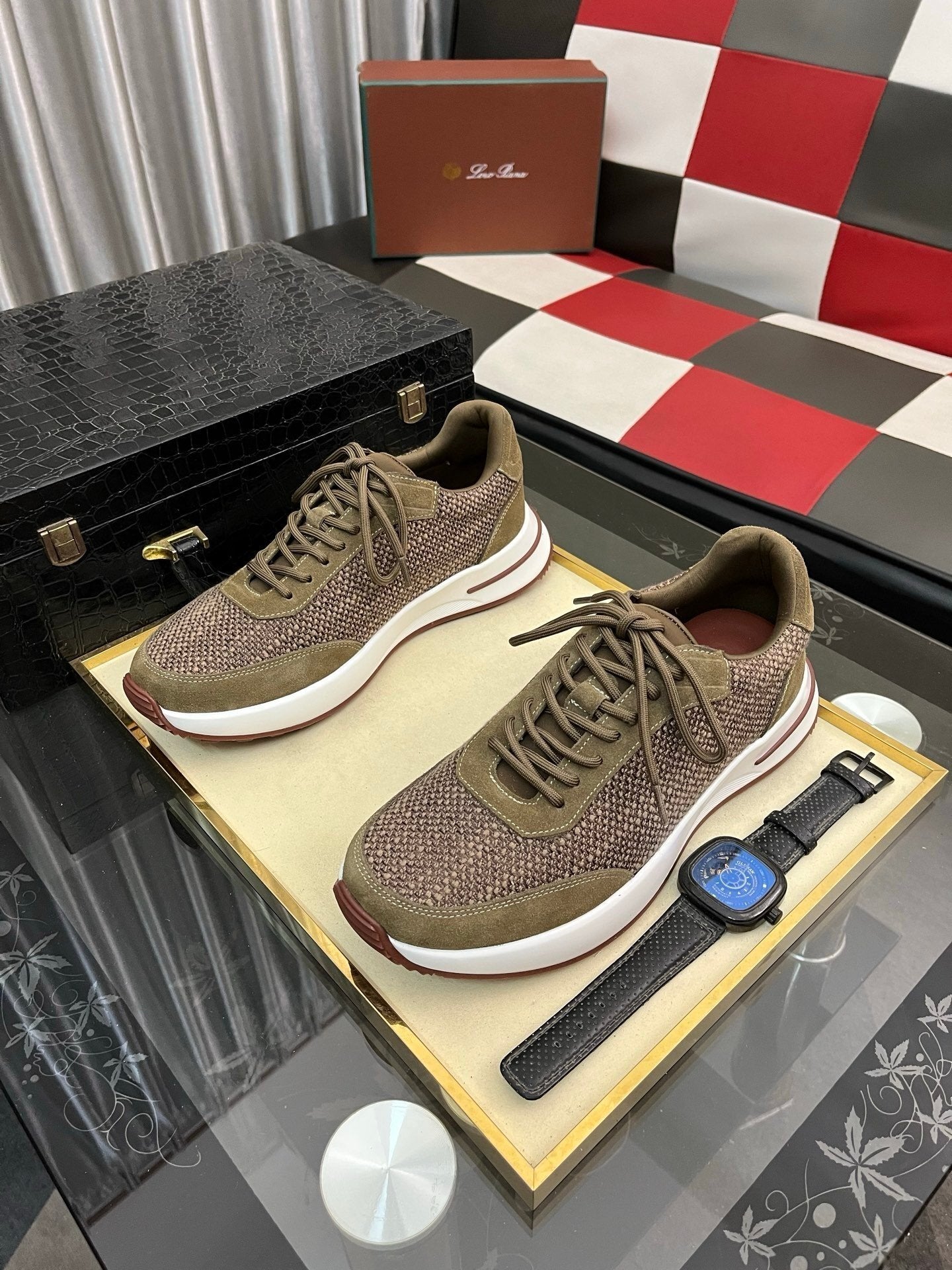 Loro Piana Weekend Walk Pecora Nera Green