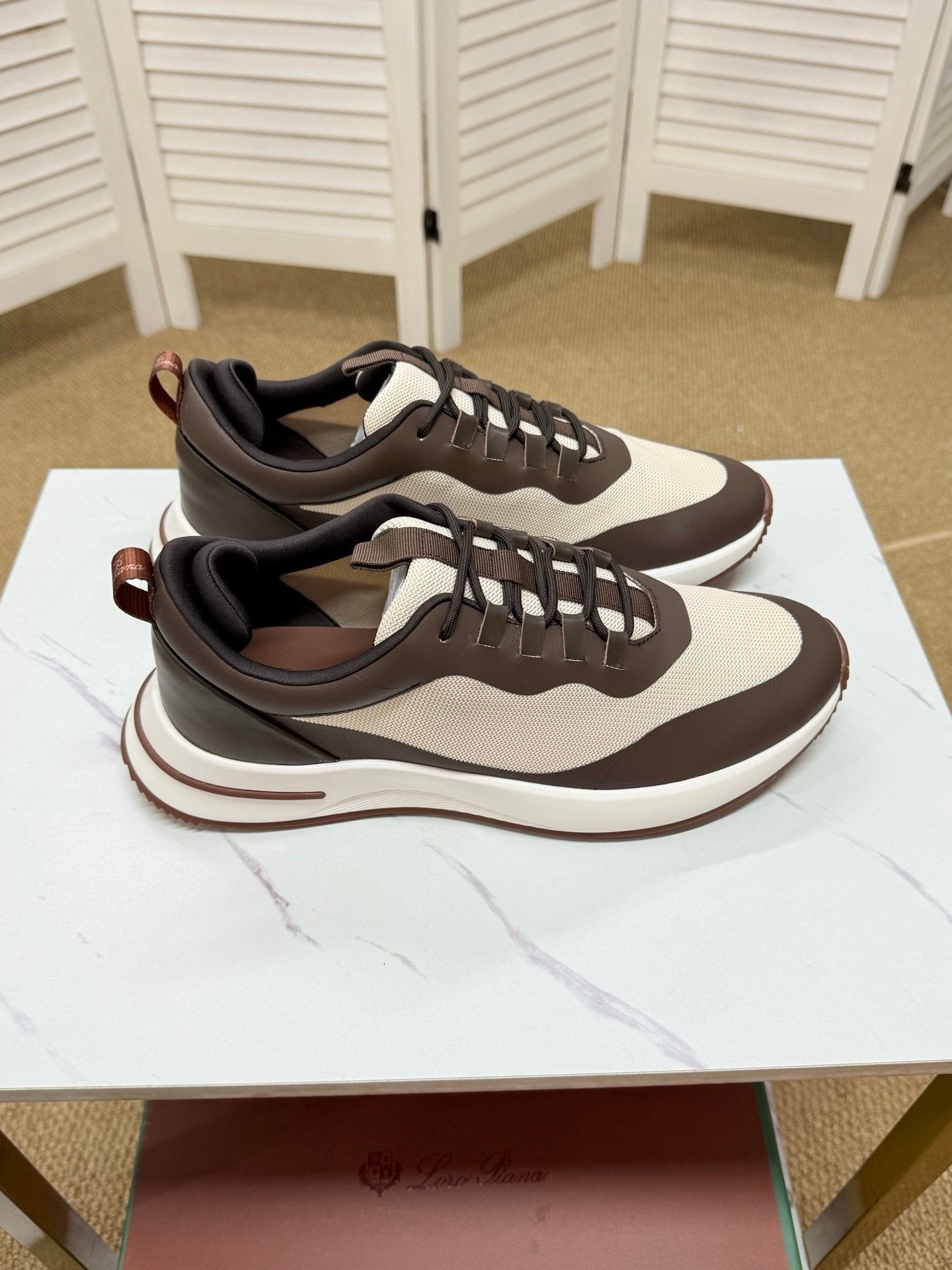 Loro Piana Weekend Walk Technical Mesh Brown/Beige