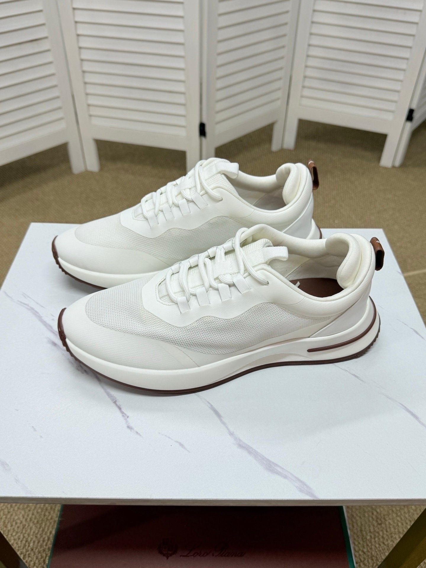 Loro Piana Weekend Walk Technical Mesh White