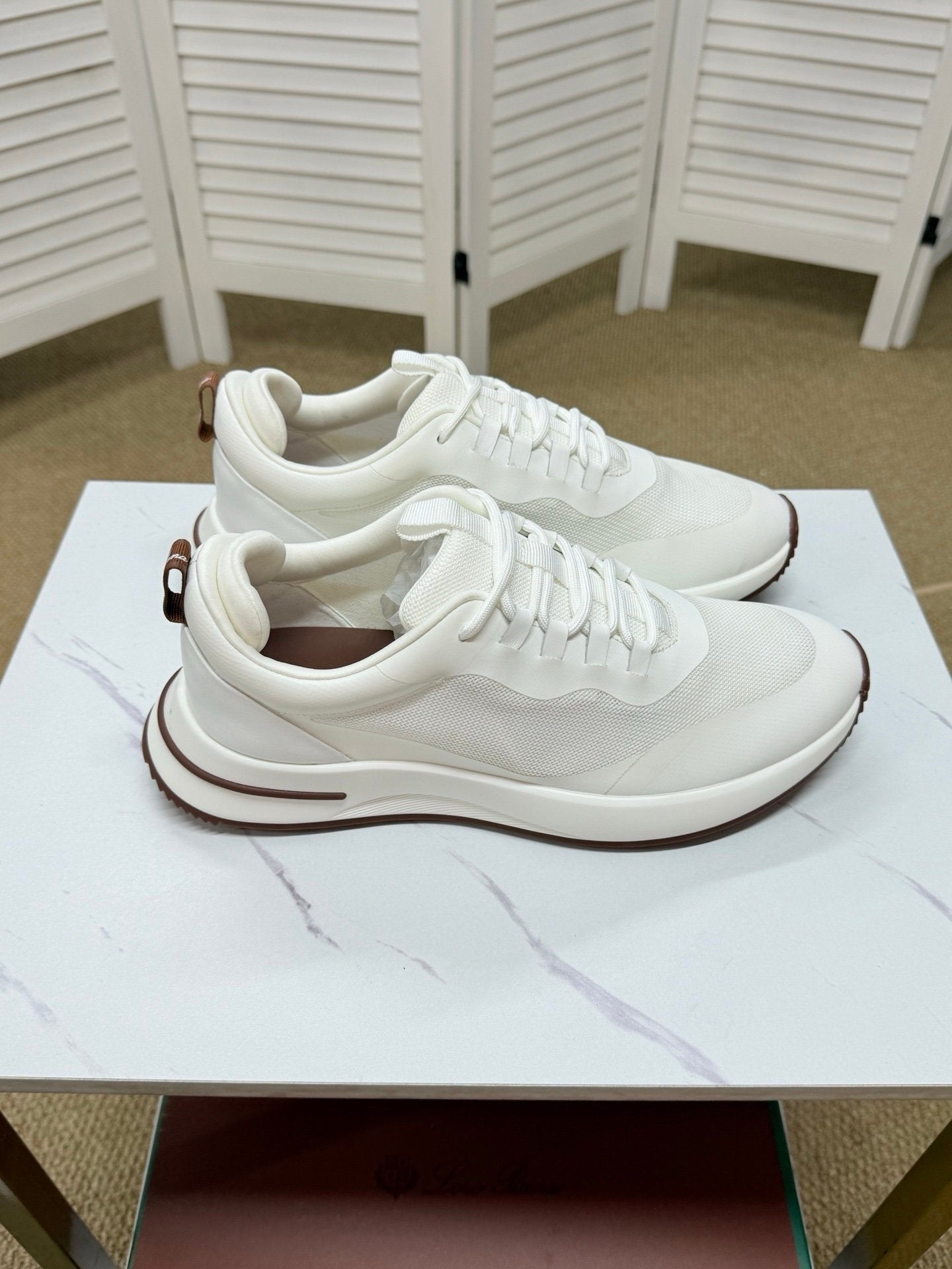 Loro Piana Weekend Walk Technical Mesh White