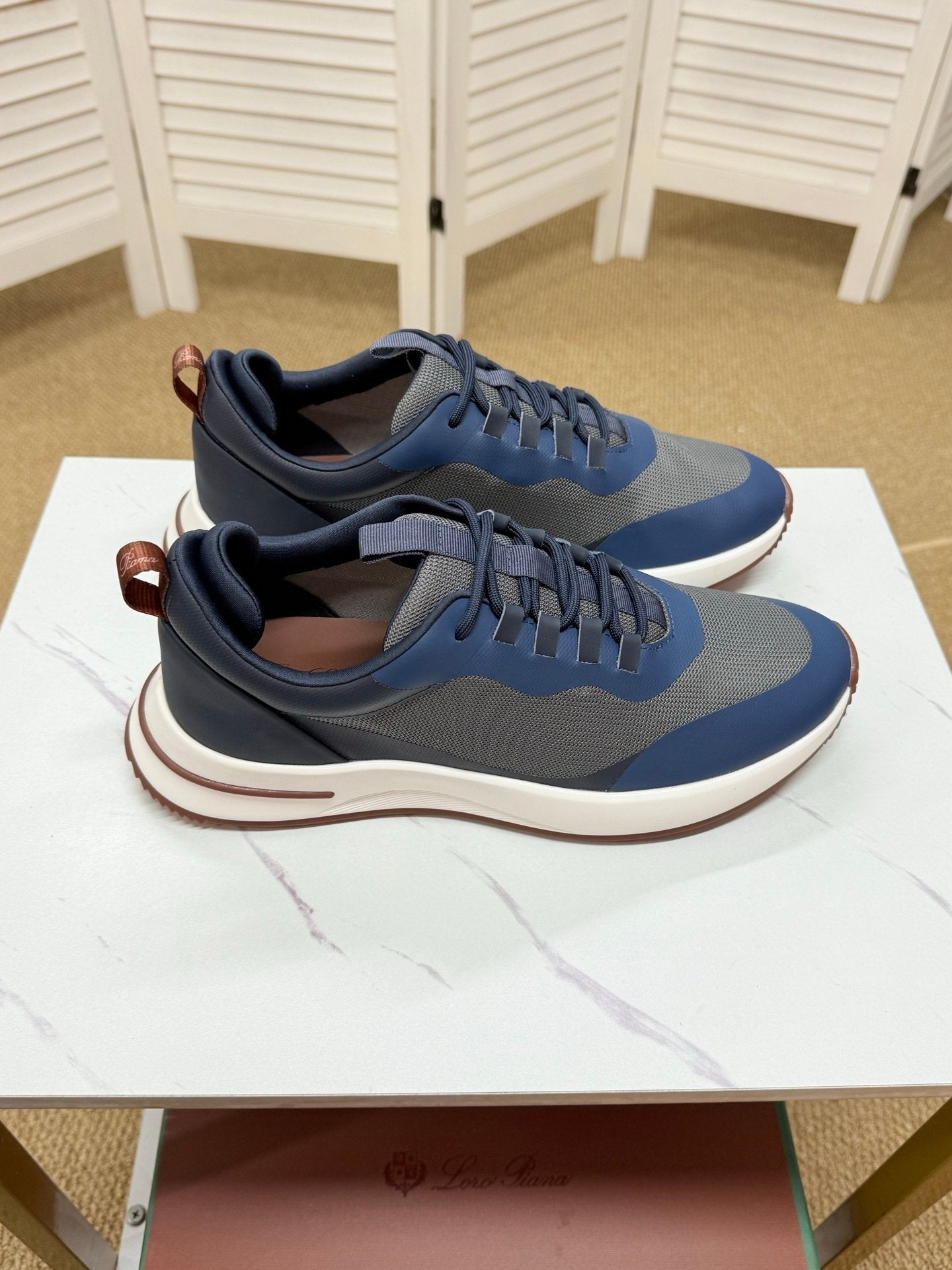 Loro Piana Weekend Walk Technical Mesh Navy