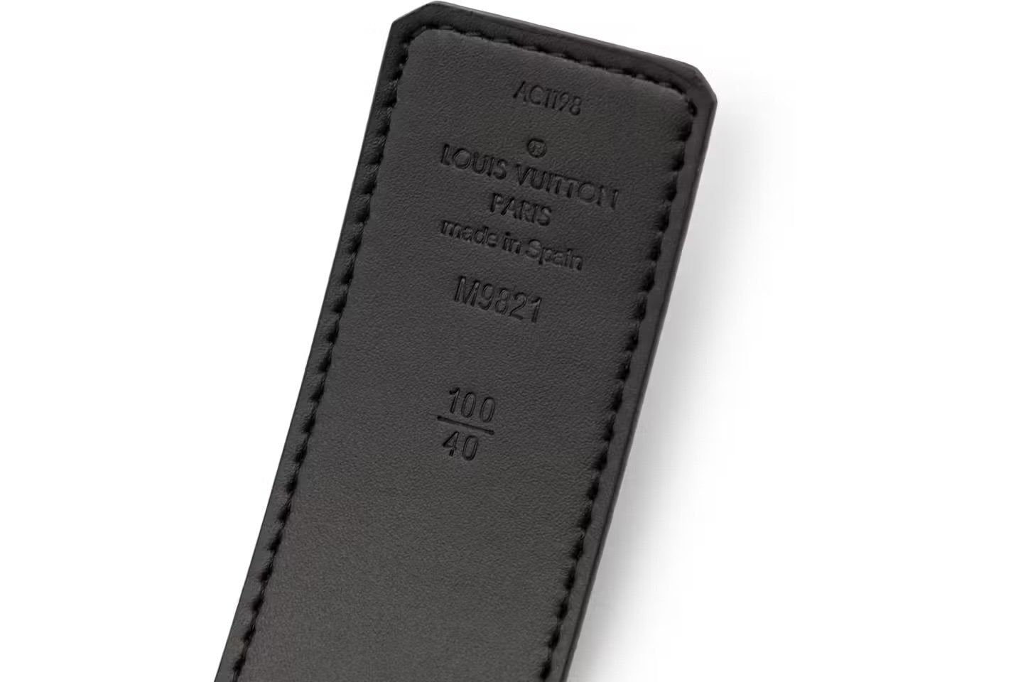 Louis Vuitton LV Initiales Silver Buckle Belt Monogram 40mm Brown/Black