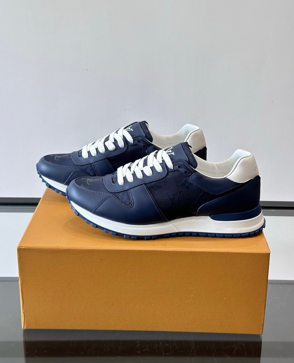 Louis Vuitton Run Awat Sneaker Navy