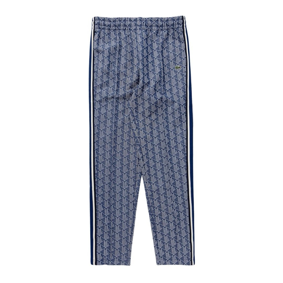 Lacoste Jacquard Monogram Tracksuit In Blue