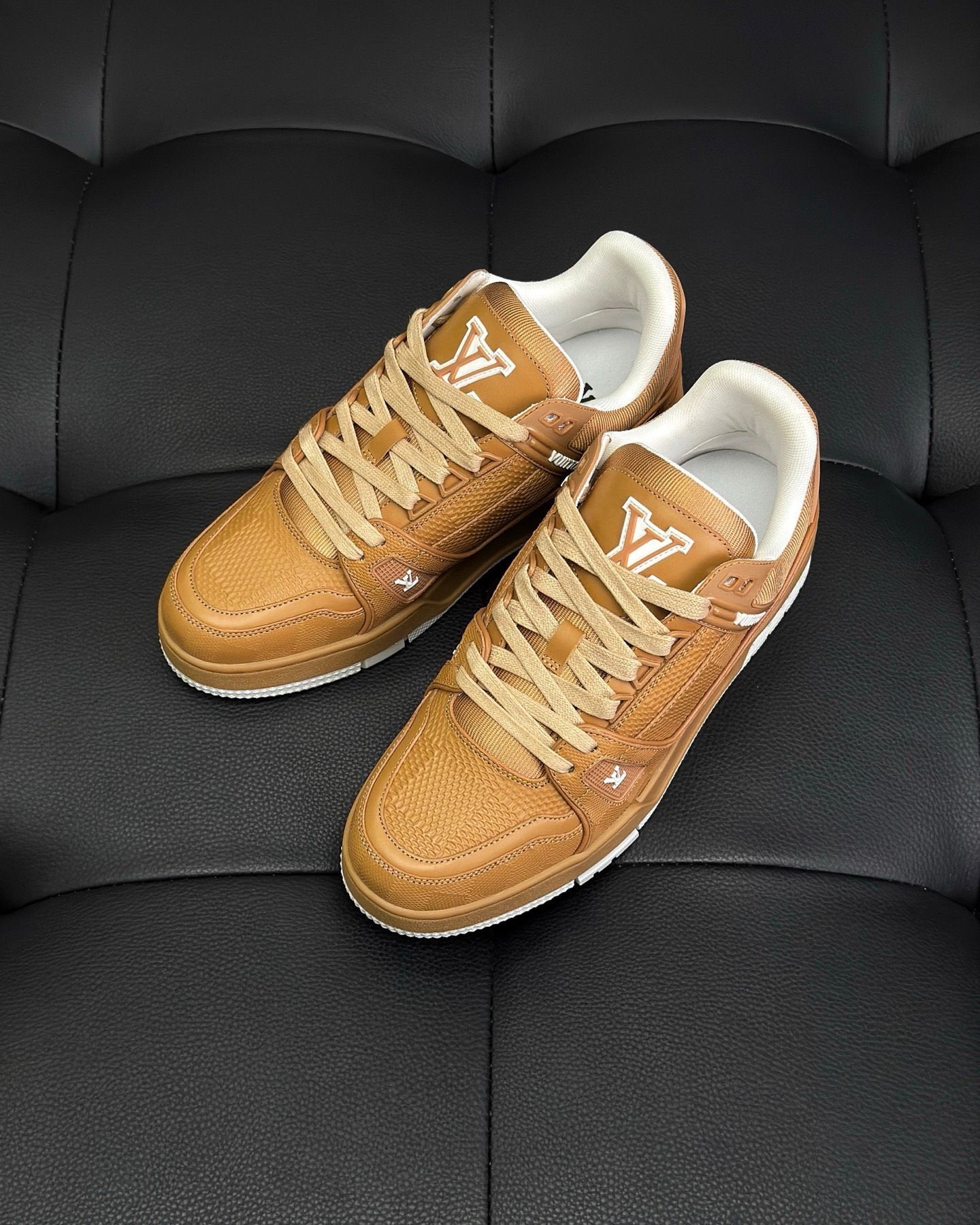 Louis Vuitton Trainer Brown Leather