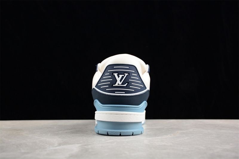 Louis Vuitton Trainer Blue Suede