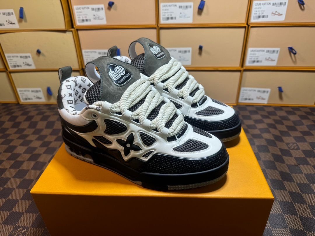 Louis Vuitton Skate Dark Grey White