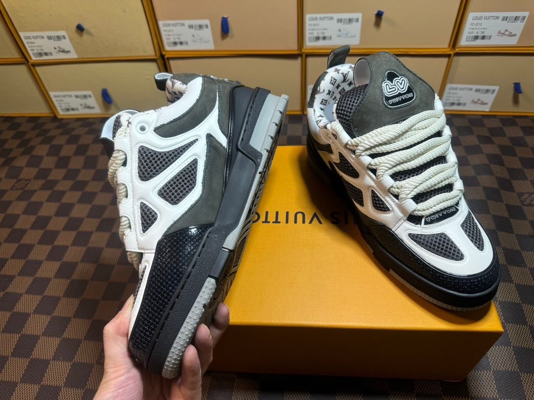 Louis Vuitton Skate Dark Grey White
