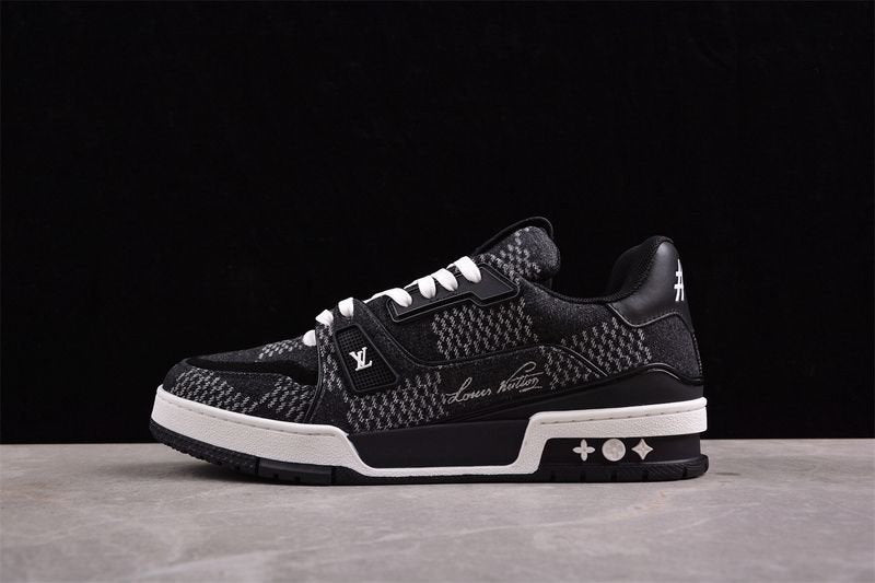 Louis Vuitton Trainer Black Damier 3D Denim