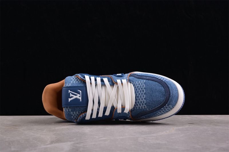 Louis Vuitton Trainer Blue Damier 3D Denim
