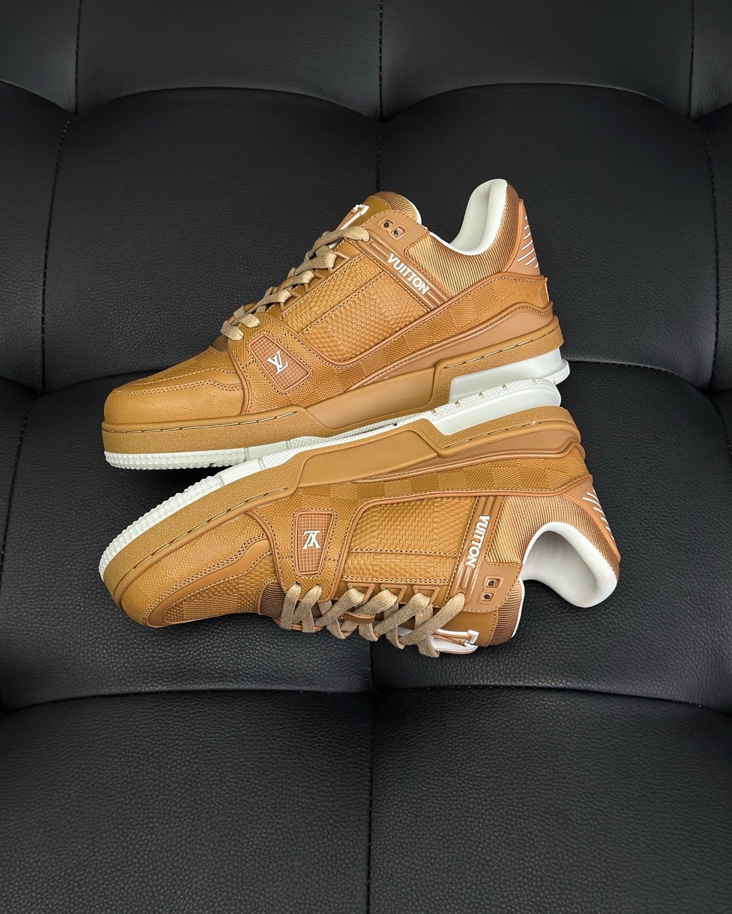Louis Vuitton Trainer Brown Leather