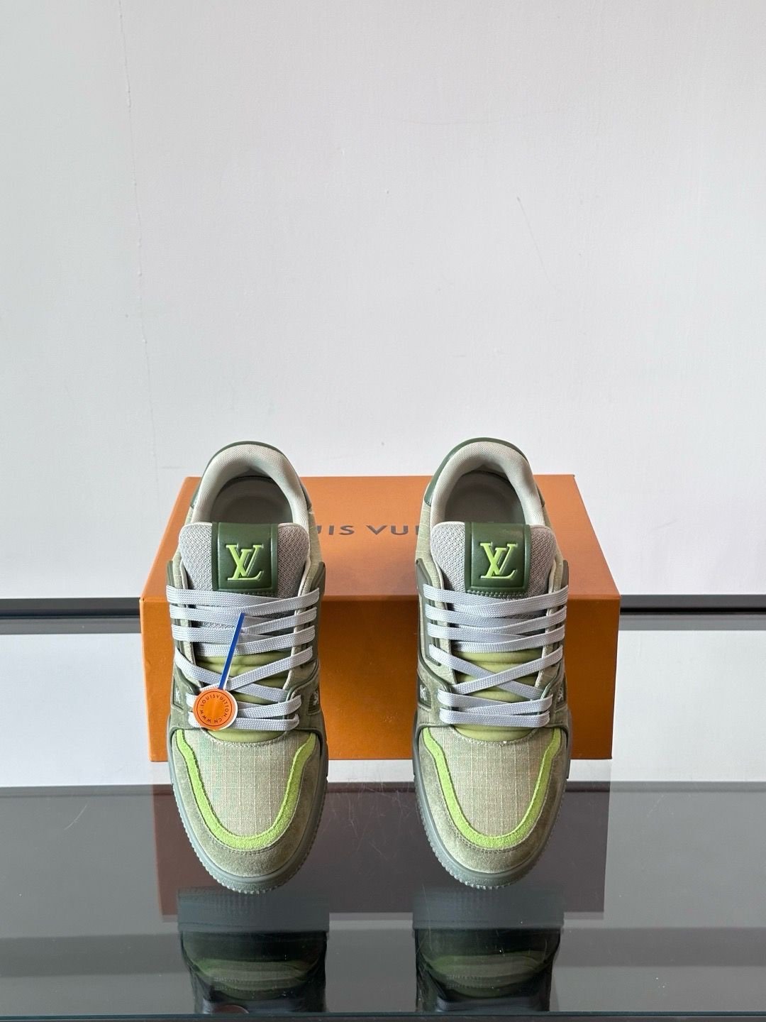 Louis Vuitton Trainer Green Mesh
