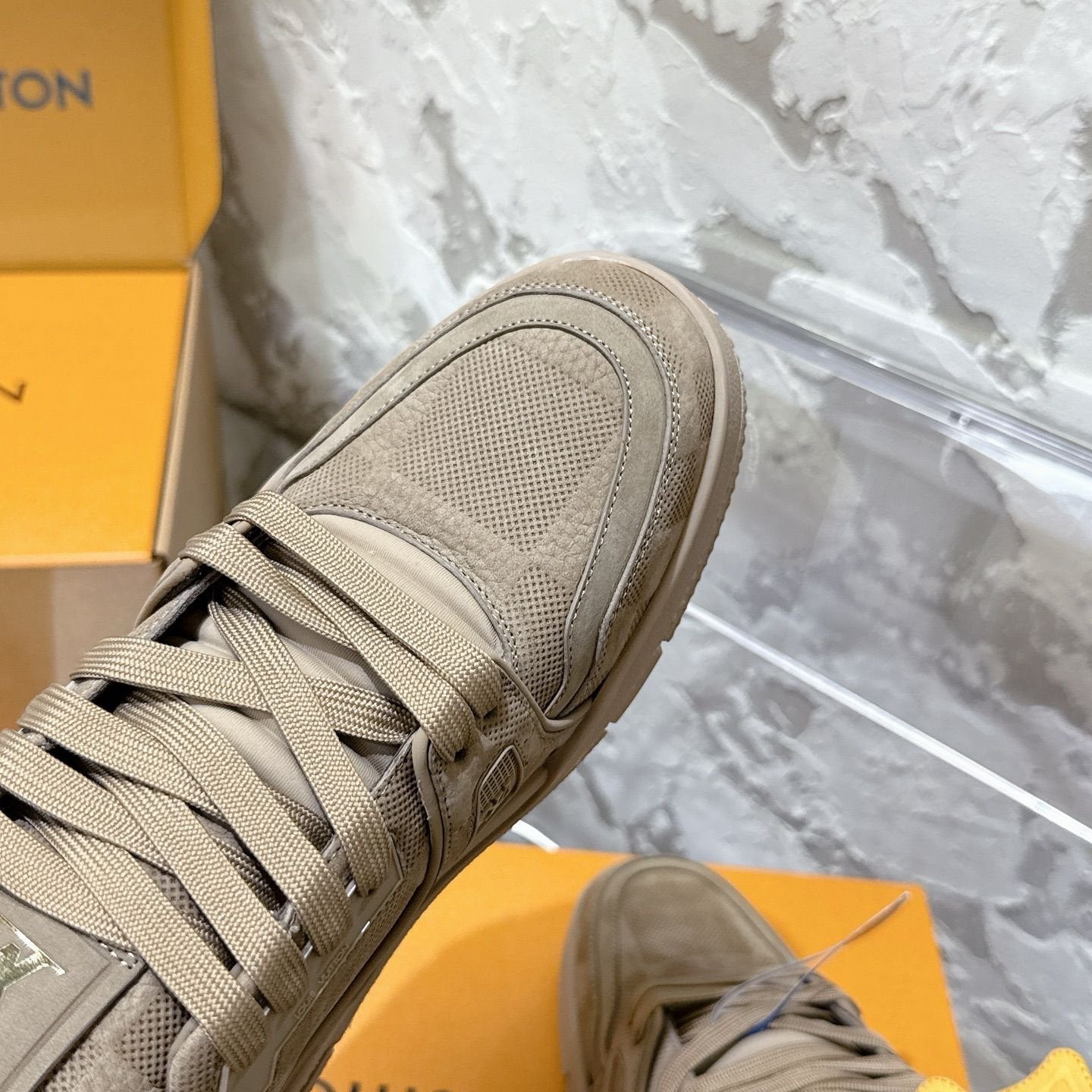 Louis Vuitton Trainer Suede Mocha Brown