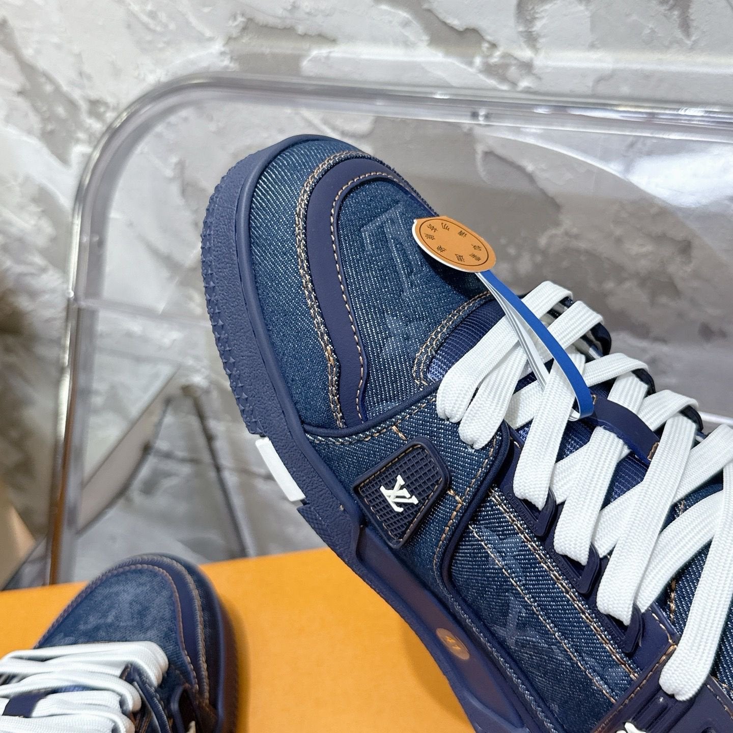 Louis Vuitton Trainer Navy/White Denim