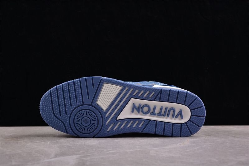 Louis Vuitton Trainer Blue Damier 3D Denim