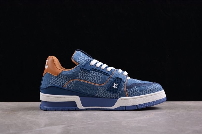Louis Vuitton Trainer Blue Damier 3D Denim
