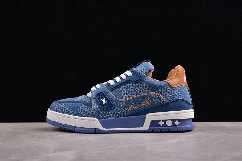 Louis Vuitton Trainer Blue Damier 3D Denim