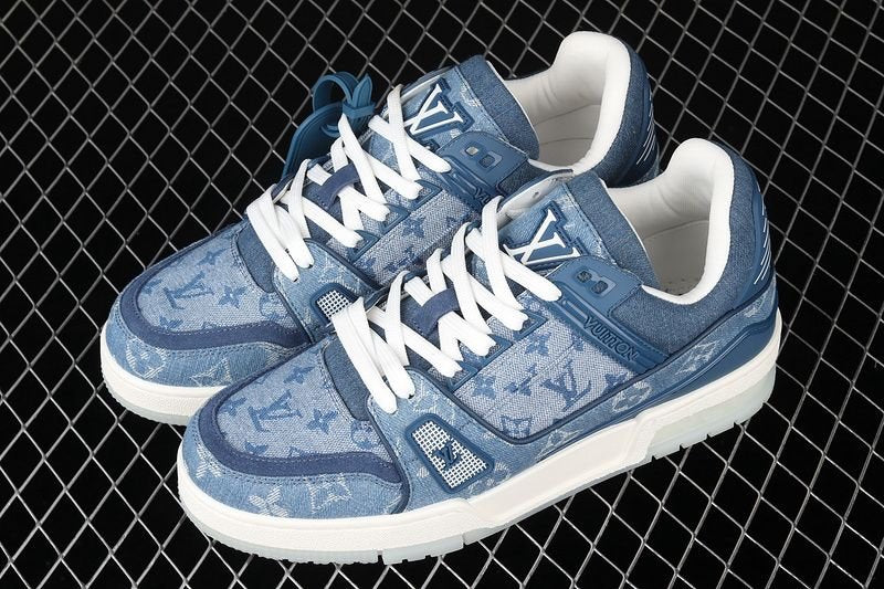 Louis Vuitton Trainer Monogram Denim Blue