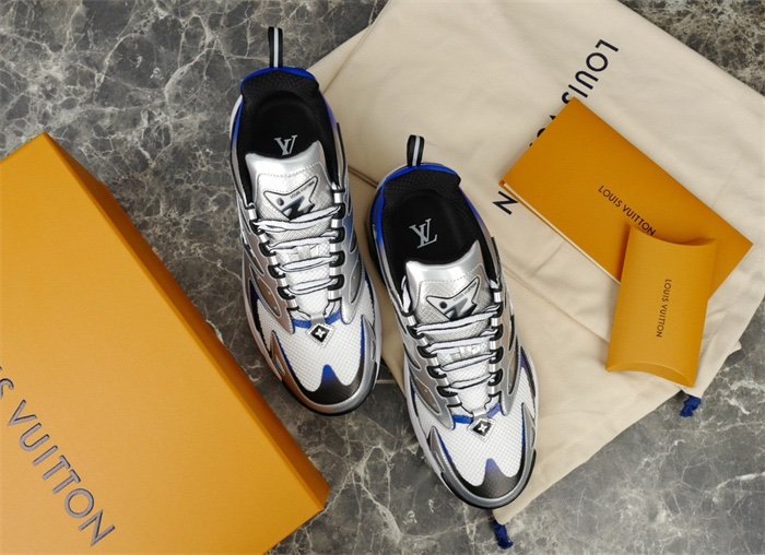 Louis Vuitton Runner Tatic Silver Blue