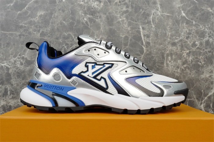 Louis Vuitton Runner Tatic Silver Blue