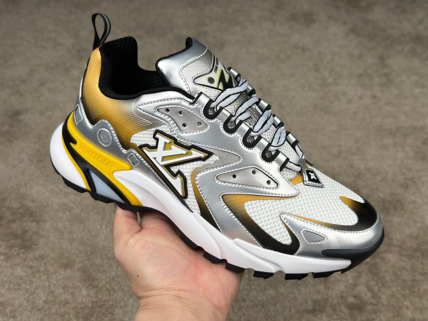 Louis Vuitton Runner Tatic Silver Yellow