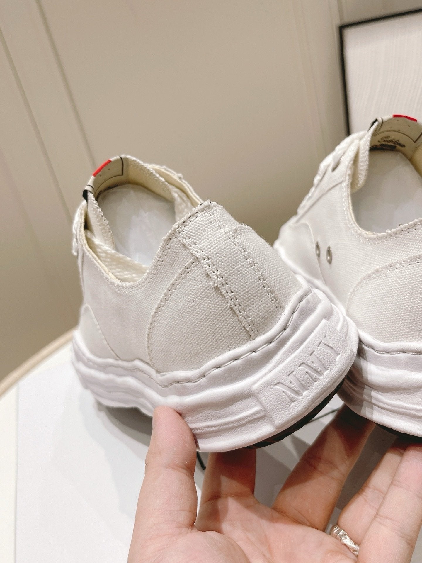 Maison Mihara Yasuhiro Hank OG Sole Canvas Low White