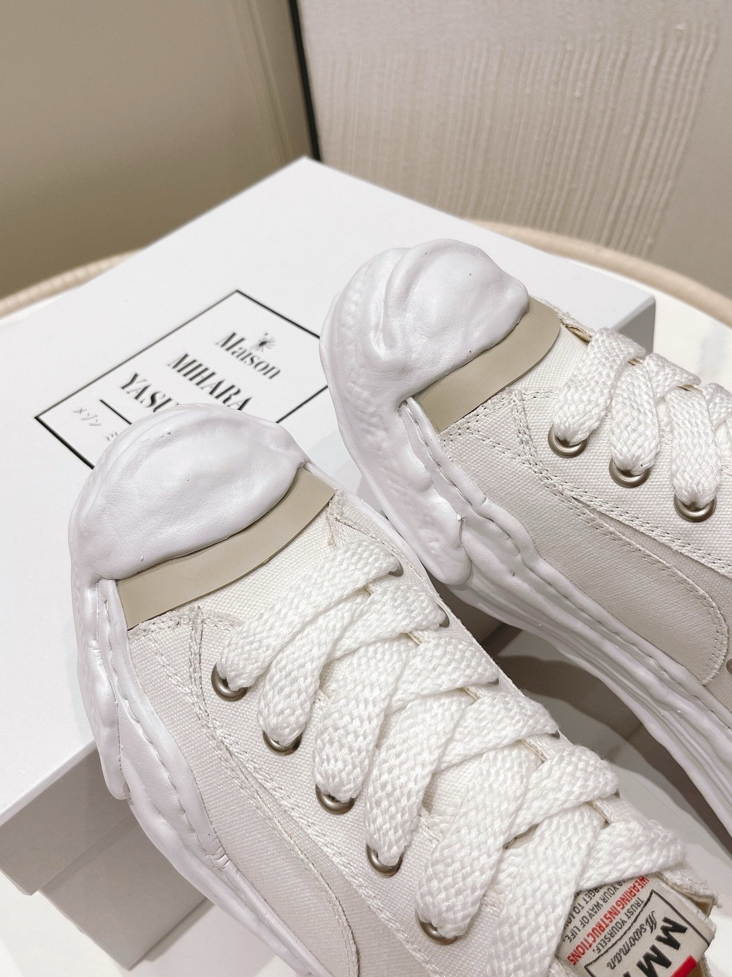 Maison Mihara Yasuhiro Hank OG Sole Canvas Low White