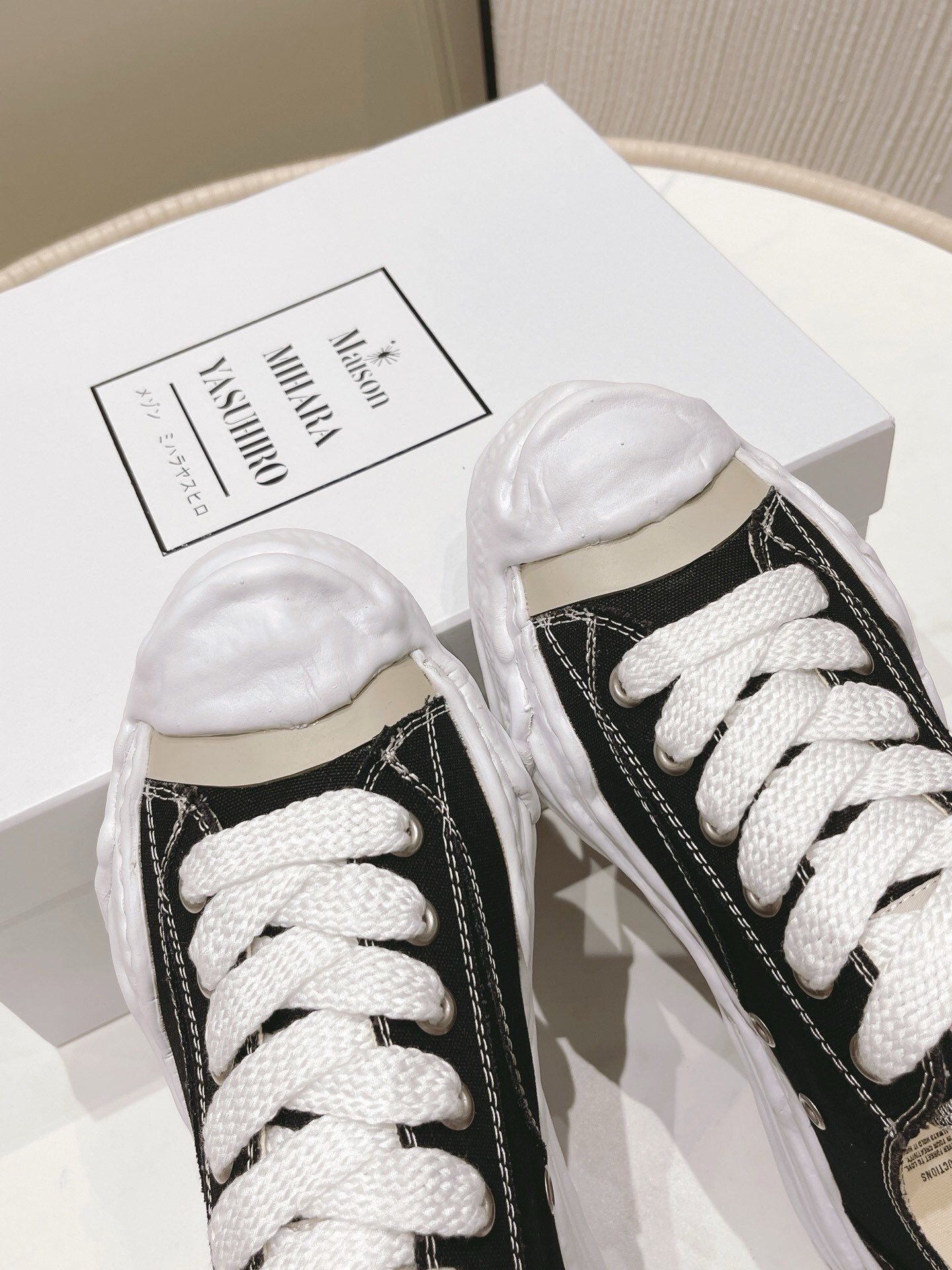 Maison Mihara Yasuhiro Hank OG Sole Canvas Low Black