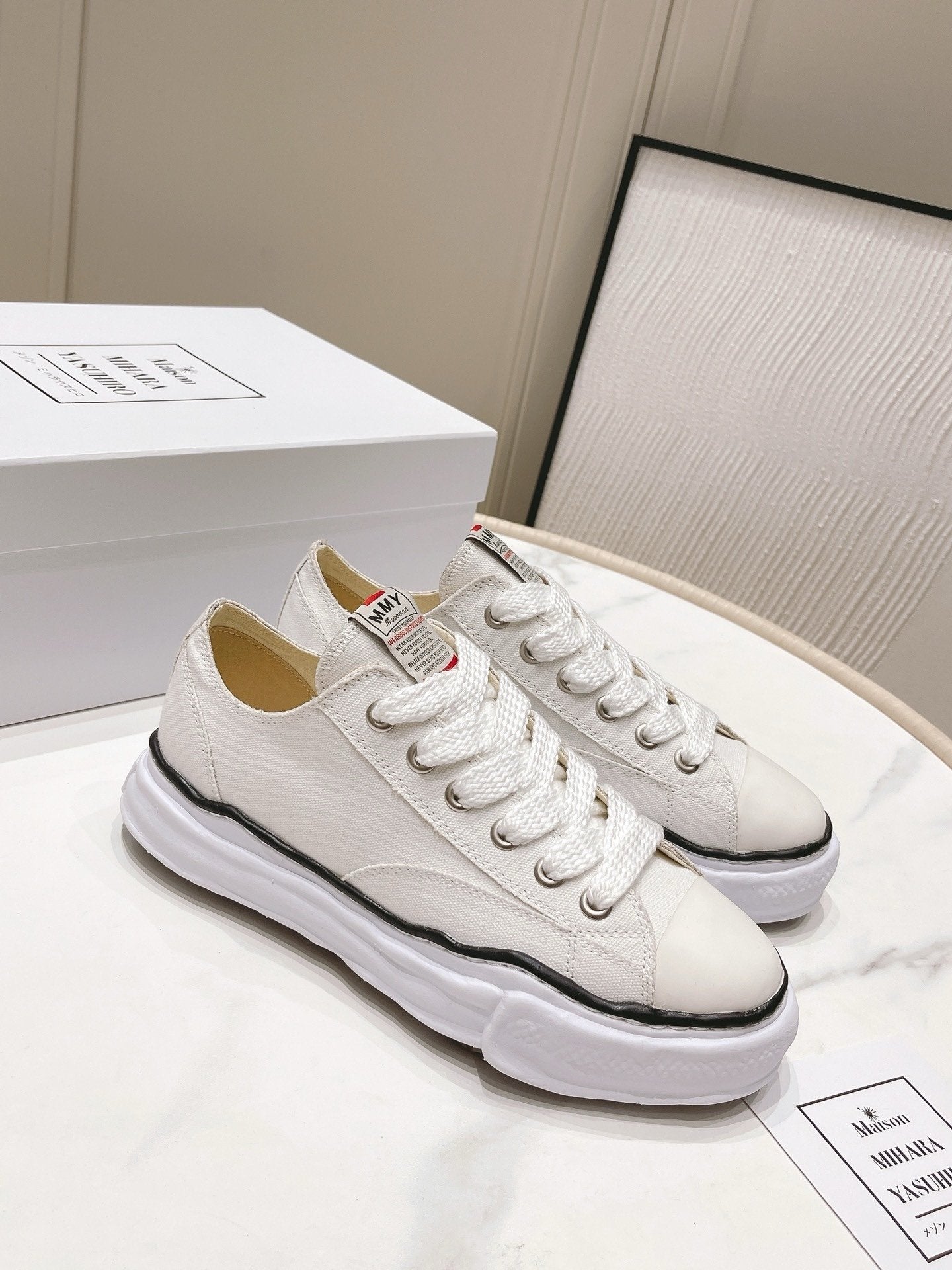 Maison Mihara Yasuhiro Hank OG Sole Canvas White