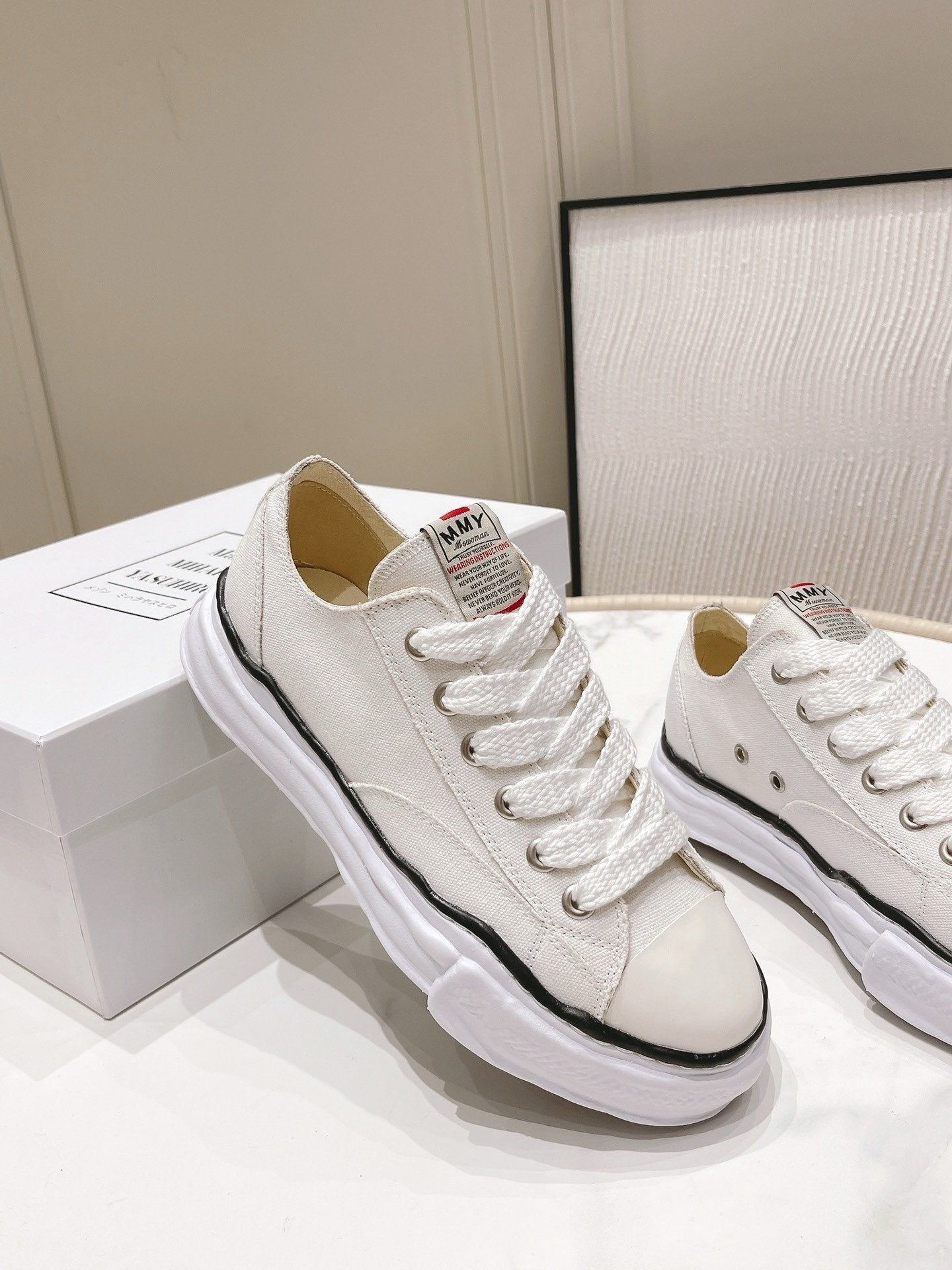 Maison Mihara Yasuhiro Hank OG Sole Canvas White