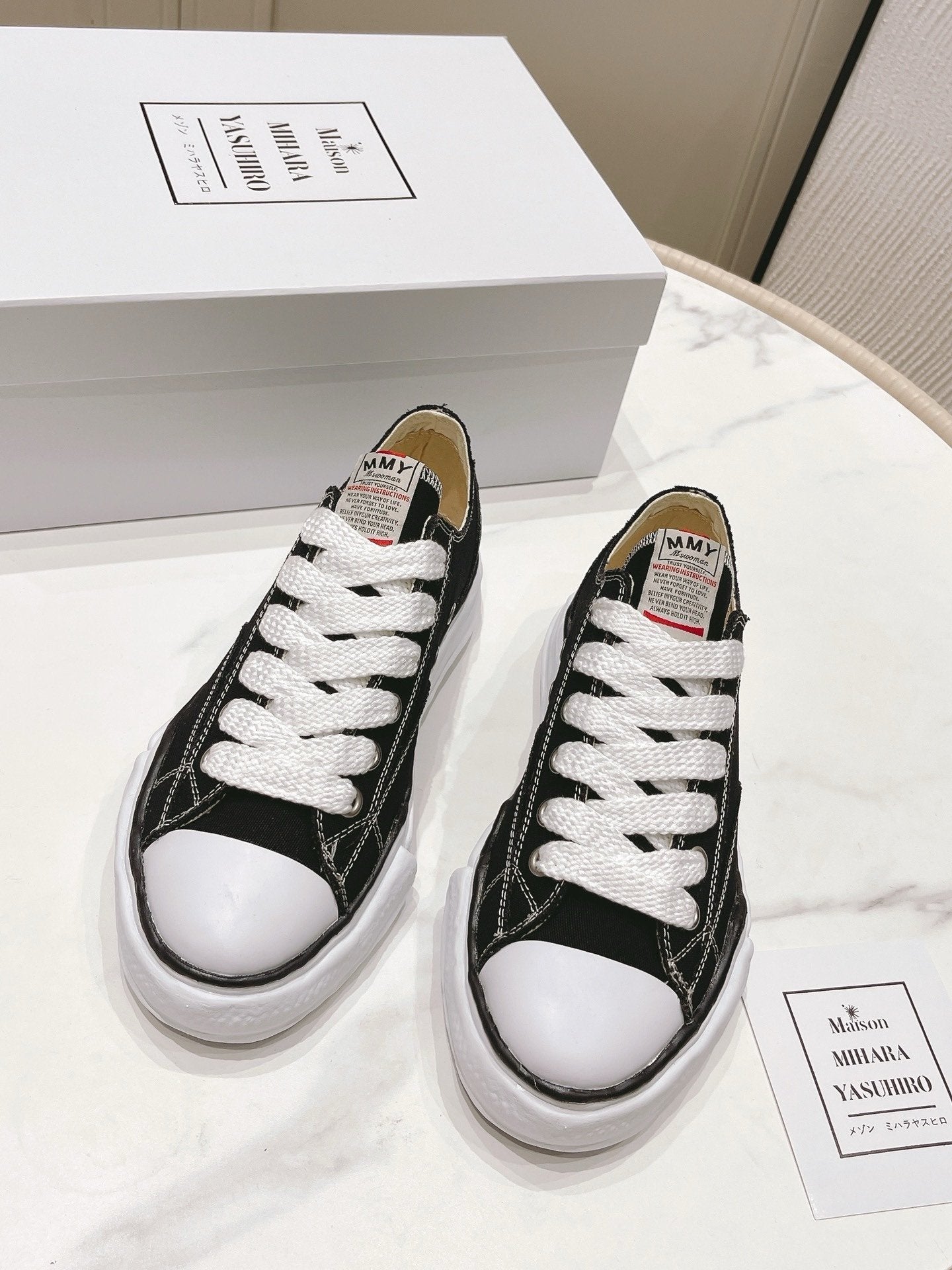 Maison Mihara Yasuhiro Hank OG Sole Canvas Black