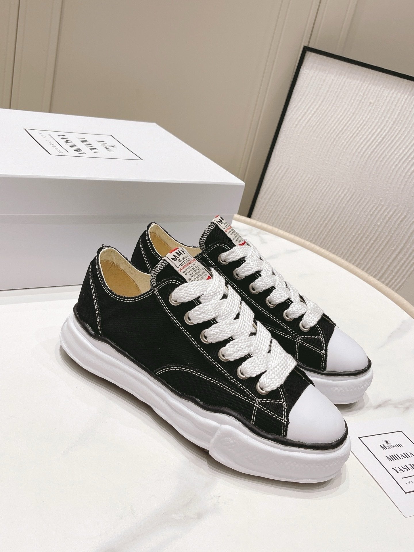 Maison Mihara Yasuhiro Hank OG Sole Canvas Black