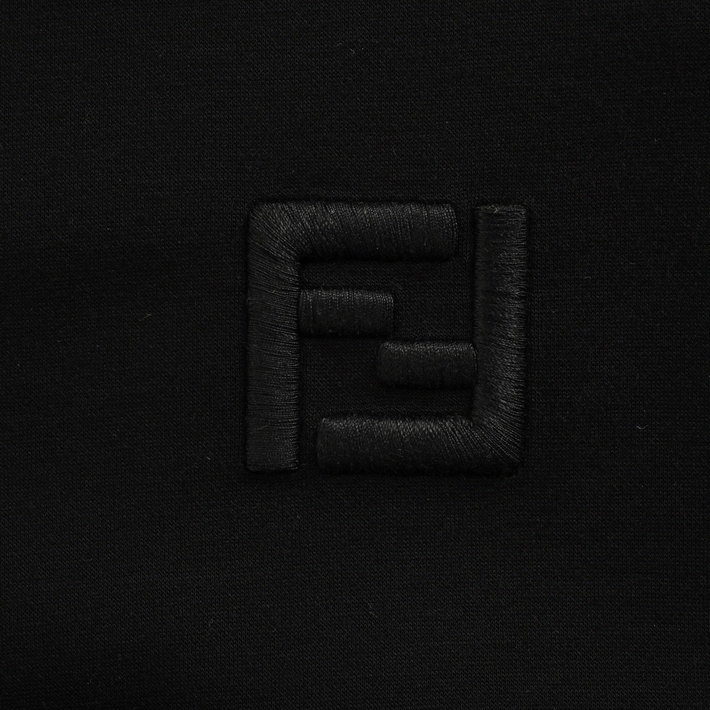 Fendi FF Logo-Icon Hoodie In Black Cotton