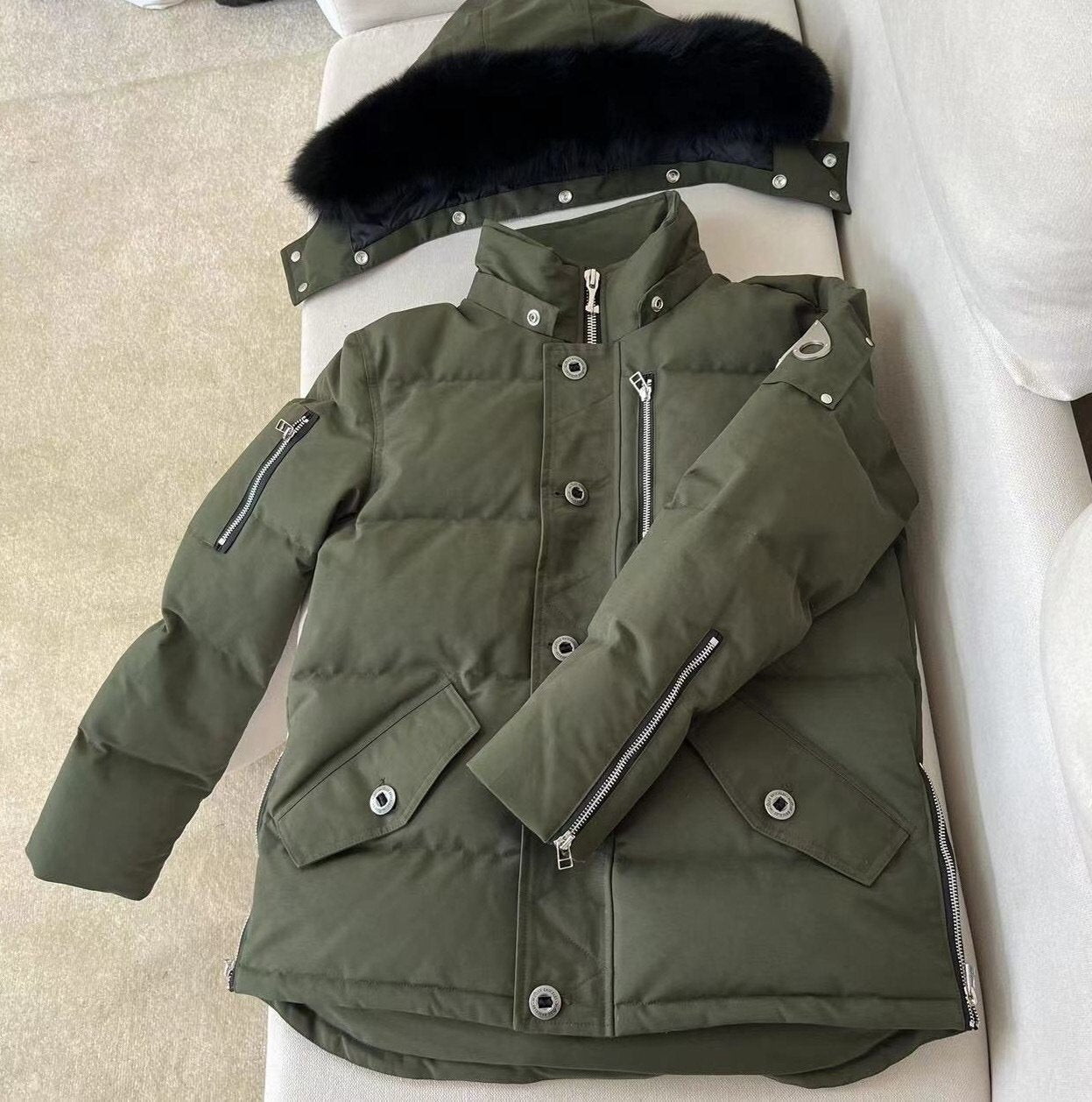 Moose Knuckles Down Jacket  Army/Black