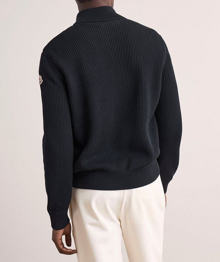 Moncler Tricot Hybrid Zip Cardigan Navy