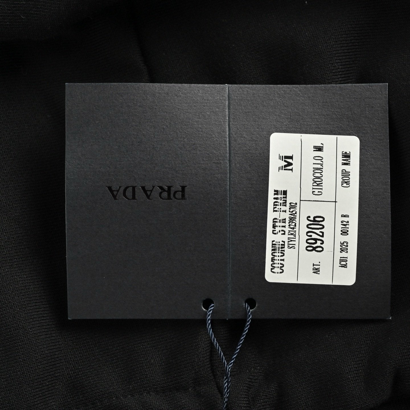 Prada Middle Logo Fleece Hoodie In Black
